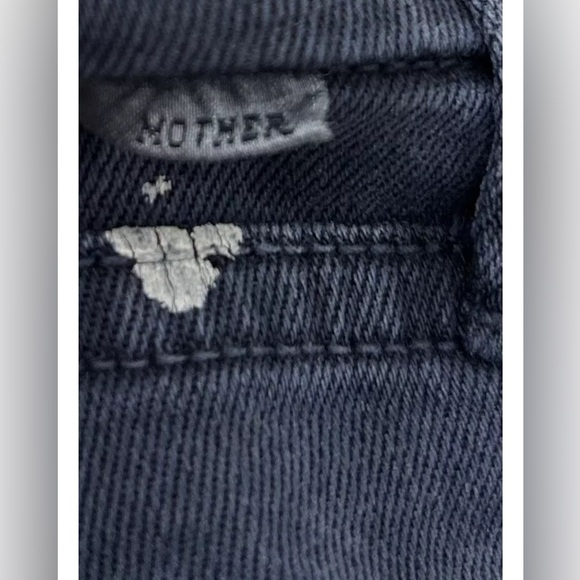 MOTHER Ankle Zip Jeans The Looker Fleur De Love Blue Patterned Size 28 - Picture 6 of 8